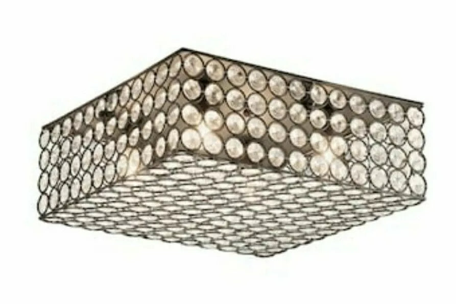 Kichler Krystal Ice Flush mount Ceiling Fixture - Olde Bronze